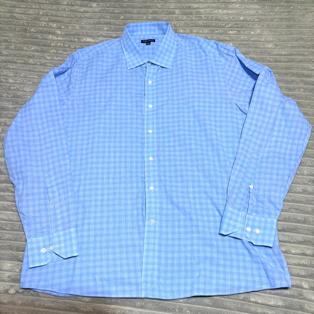 Peter Millar crown crafted men’s long‎ sleeve button up size 2xL